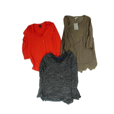3 pcs Long Sleeve Tops M