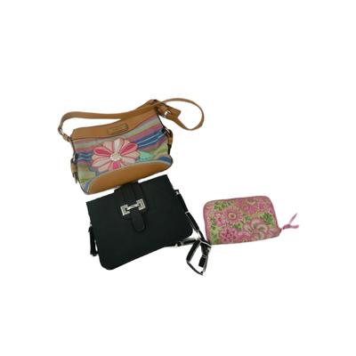 (3 pcs) Assorted Purses and Vera Bradley Wallet