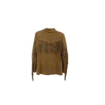 Gallery Leather Fringe Jacket S