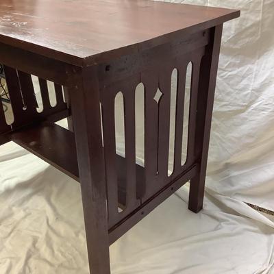 1442 Vintage Oak Arts and Crafts Style Table