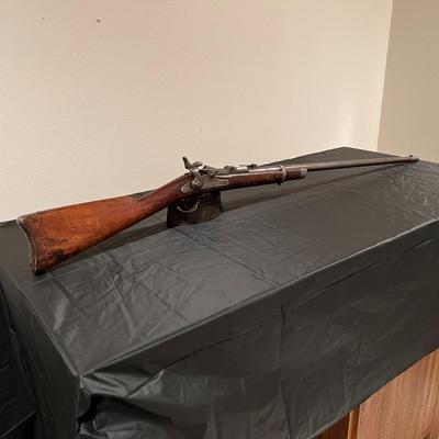 Rare U.S. Springfield Model 1863 Civil War Era Single Barrel Musket Rifle