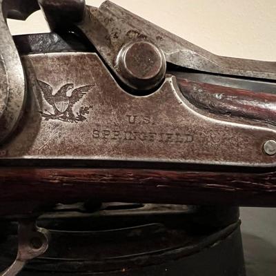 Rare U.S. Springfield Model 1863 Civil War Era Single Barrel Musket Rifle