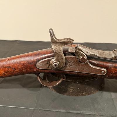 Rare U.S. Springfield Model 1863 Civil War Era Single Barrel Musket Rifle