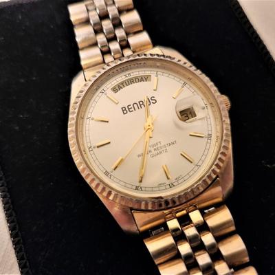 Lot #75  BENRAUS Men's Wrist Watch - quartz movement