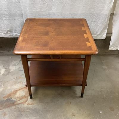 1448 Mid Century LANE Walnut Dovetail Table