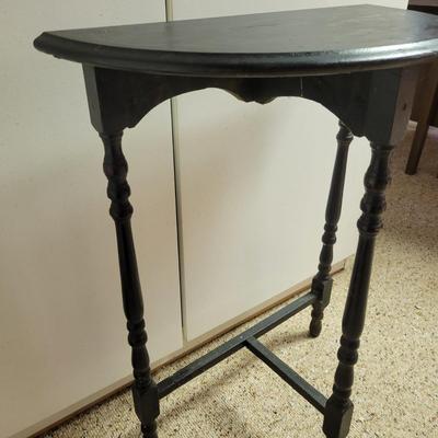 Black Writing Table & Demilune Table (BB-DW)