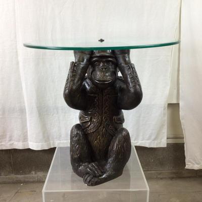 1499 Monkey Glasstop Table