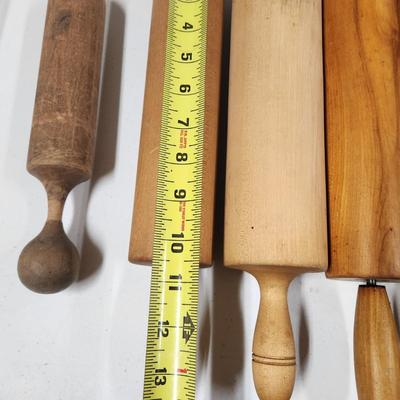 Large Lot Vintage wood kitchen Rolling pins, ladles,mashers