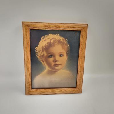 VINTAGE CHILD PRINT FRAMED
