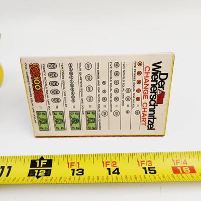 VINTAGE CARDBOARD COLLECTOR BANKS - MCDONALDS & DER WEINERSCHINTZEL