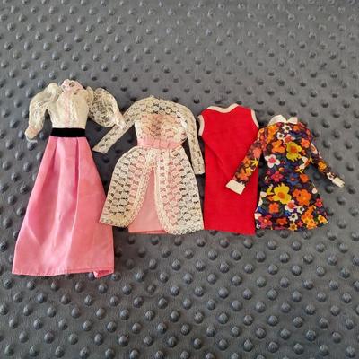Lot of Vintage Fashion Doll Clothes