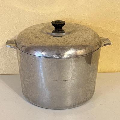 Lot - Magnalite Aluminum Lidded Pots, Stock Pot