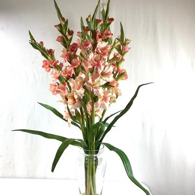 1556 Large Faux Gladiolus Arrangement