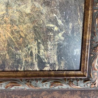 1555 Framed Decorative Print "Creekside View"