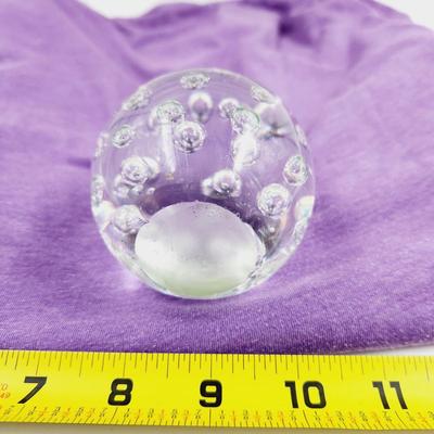 BEAUTIFUL CLEAR GLASS DECORATIVE PAPER WEIGHT