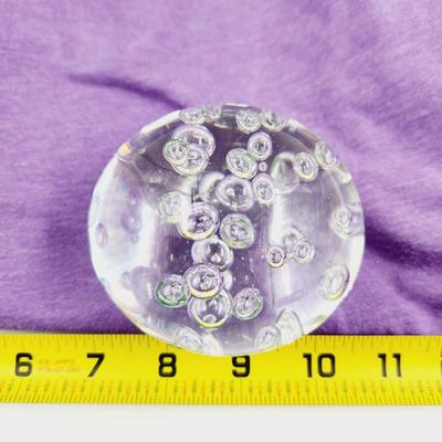 BEAUTIFUL CLEAR GLASS DECORATIVE PAPER WEIGHT
