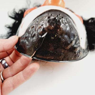 VINTAGE PLASTIC WEIRD CLOWN MASK