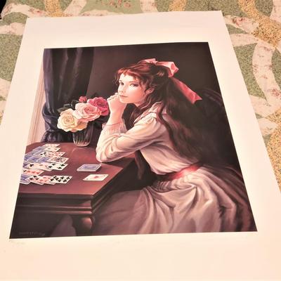 Lot #72  Pati Bannister Signed/Numbered Print  "Solitaire"