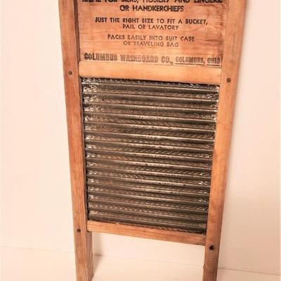Lot #77  Vintage Columbus  Washboard