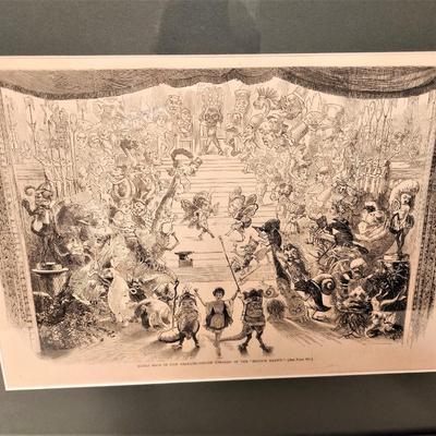 Lot #78  Mystick Krewe of Comus Tableau Print - 1873 - Origins of the Species!