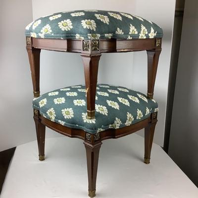 1569 Pair of Upholstered Stools