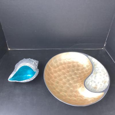 1566 Two Piece Nautical Decorative Bowls by Julia Knight
