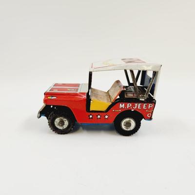 VINTAGE TIN TOY MP JEEP VEHICLE - MADE IN JAPAN