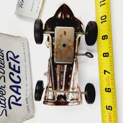 VINTAGE MARX "SILVER STREAK" RACER W/ BOX