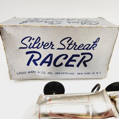 VINTAGE MARX "SILVER STREAK" RACER W/ BOX