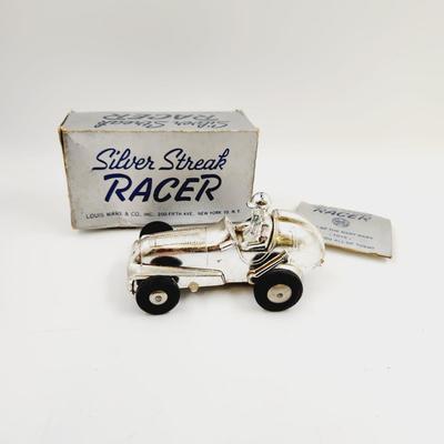 VINTAGE MARX "SILVER STREAK" RACER W/ BOX
