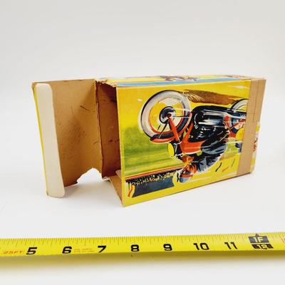 VINTAGE 1950S MARKE TECHNOFIX GE 258 WIND UP MOTOR CYCLE