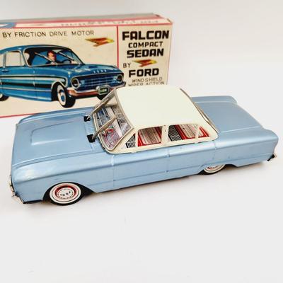 VINTAGE FALCON COMPACT SEDAN BY FORD W/WIPER ACTION - #12652 TOY