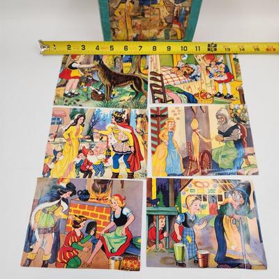 VINTAGE EDUCATIONAL PICTURE BOOK STORY BLOCKS COMPLETE