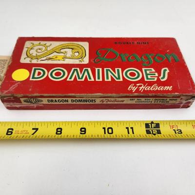 VINTAGE FULL SET DRAGON DOMINOES