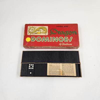 VINTAGE FULL SET DRAGON DOMINOES