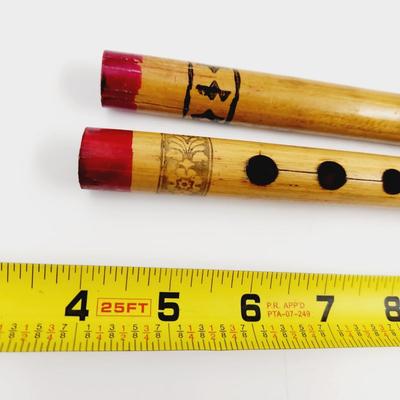 VINTAGE BAMBOO PRINTED FLUTE BUNDLE