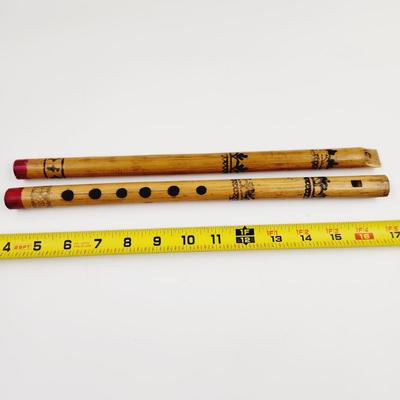 VINTAGE BAMBOO PRINTED FLUTE BUNDLE