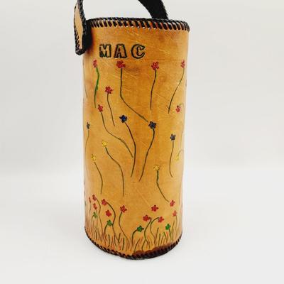 VINTAGE LEATHER DECORATED BAG
