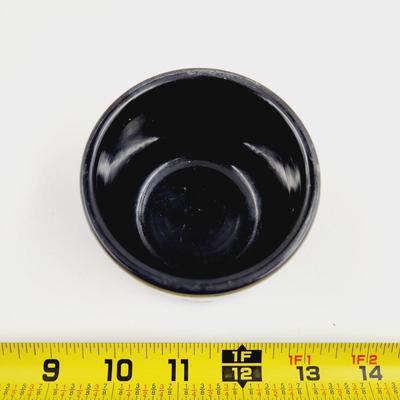 BLACK STONE SHAVING CUP & BRUSH