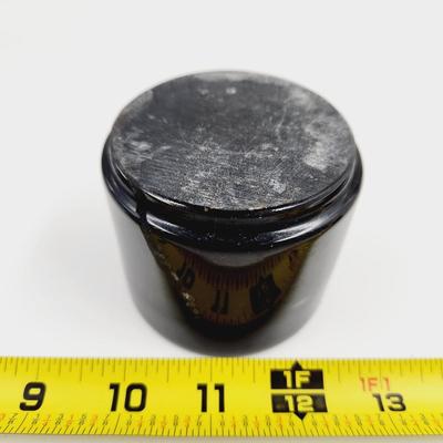 BLACK STONE SHAVING CUP & BRUSH