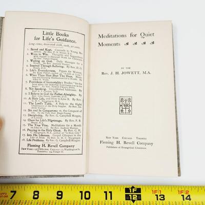 VINTAGE MEDITATIONS FOR QUIET MOMENTS BOOK BY JH JOWETT