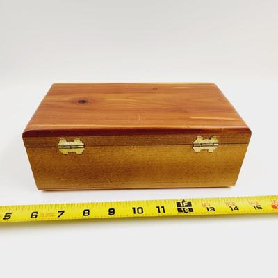 LANE CEDAR CHEST TRINKET BOX WITH KEY