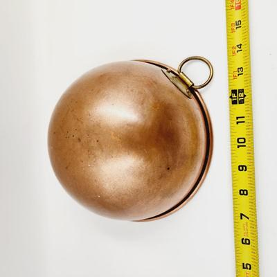 MEDIUM COPPER MIXING BOWL W/ 1 BRASS HANDLE