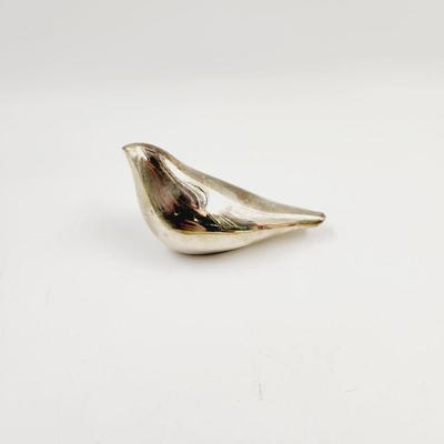 VINTAGE SILVER PLATE BIRD DECOR