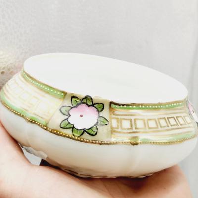 VINTAGE HAND PAINTED NIPPON PORCELAIN CREAMER DISH