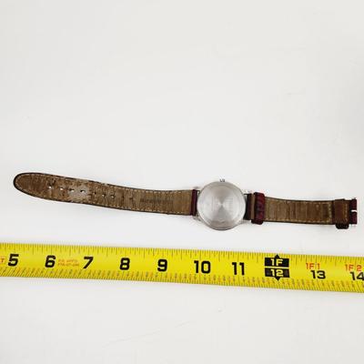 TIMEX INDIGLO WR30 LEATHER BAND - WORKS!