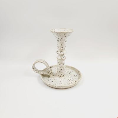 BEAUTIFUL POTTERY ART CANDLE HOLDER