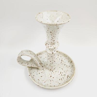 BEAUTIFUL POTTERY ART CANDLE HOLDER