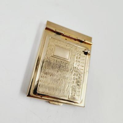 FUN VINTAGE BRASS ADDRESS HOLDER