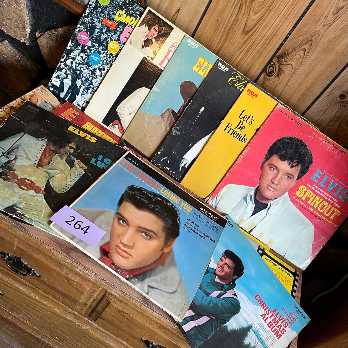 Large lot of Elvis records